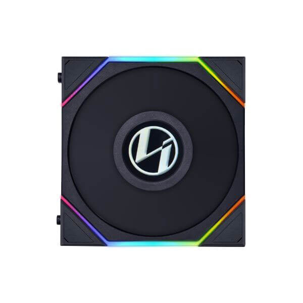 Lian Li UNI Fan TL LCD RGB 120mm Reverse Blade Cabinet Fan, Triple Pack